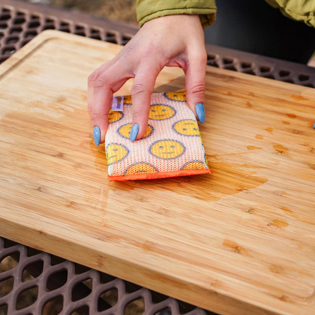 Professional Scour Daddy on cutting board